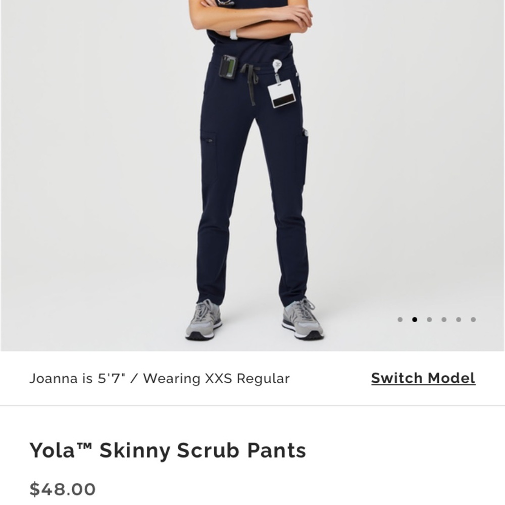 Women's Yola - skinny scrub pants - XXS / Navy